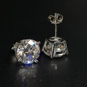 6.00 CTW Moissanite S925 Silver Stud Earrings